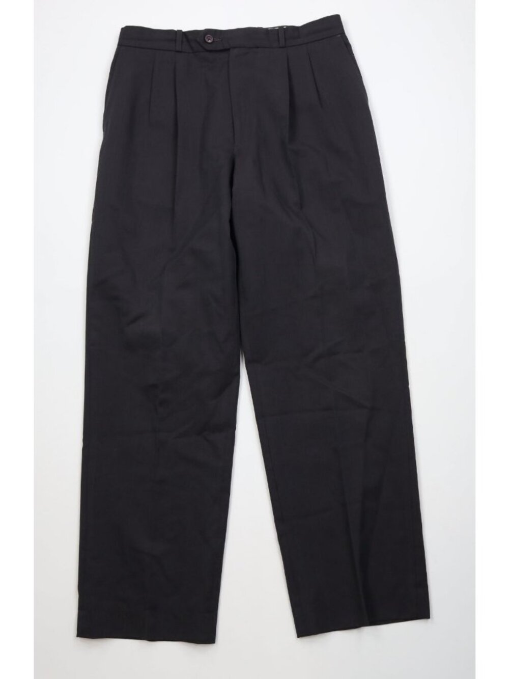 Vtg 90s Streetwear Mens 34x32 Wool Blend Knit Pinstriped Wide Leg Chino Pants